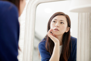 鏡の中の自分の顔、好きですか？
