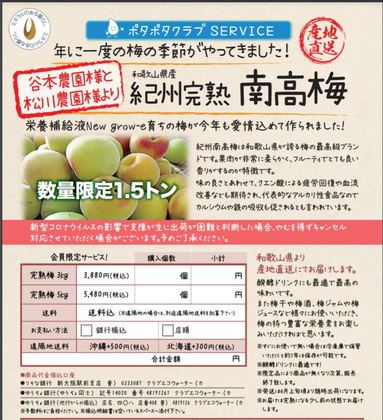 南高梅で酵素ジュースをつくりませんか？